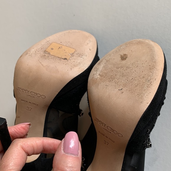 Super Rare Jimmy Choo Viola Crystals Sandals - Picture 12 of 16